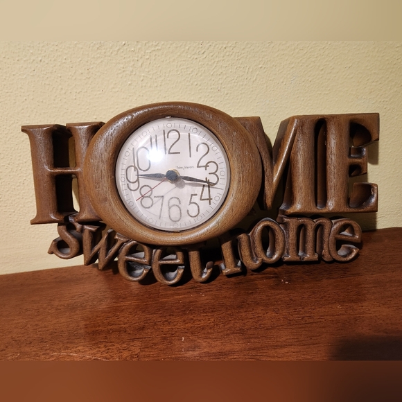 Vintage 1970s Burnwood Home Sweet Home Clock - Picture 1 of 10